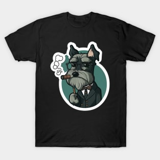 Professor Schnauzer Sticker - Schnauzer Series T-Shirt